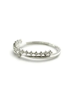 Bague alliance or blanc et diamants