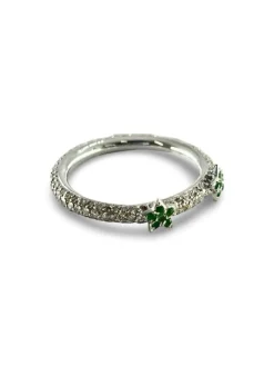 Bague alliance or et grenats verts 0,80 ct