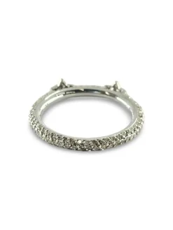 Bague alliance or et grenats verts 0,80 ct