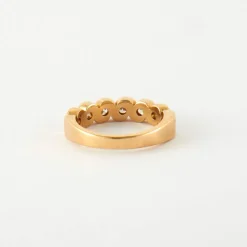 Bague Alliance Or jaune 14 carats Diamants