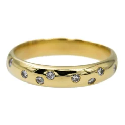 Bague Alliance Or jaune Diamant