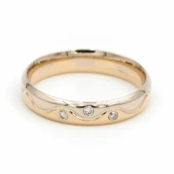 Bague Alliance Or jaune Diamant