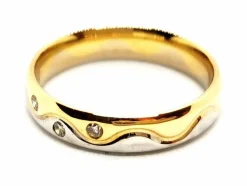 Bague Alliance Or jaune Diamant