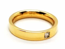 Bague Alliance Or jaune Diamant