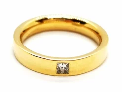 Bague Alliance Or jaune Diamant