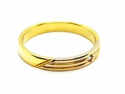 Bague Alliance Or jaune Diamant