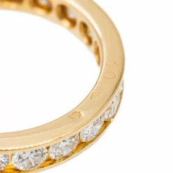 Bague Alliance Or jaune Diamant