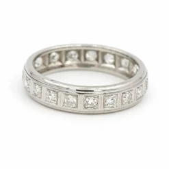 Bague Alliance Platine Diamant