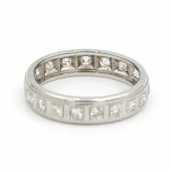 Bague Alliance Platine Diamant