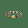 Bague alliance tour complet 2cts de diamants en or rose