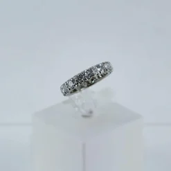 Bague Alliance tour complet Or blanc Diamants