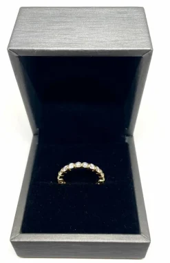 Bague alliance tour complet 2cts de diamants en or rose