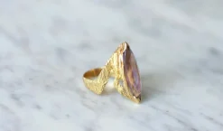 Bague améthyste années 70