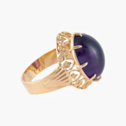 Bague Améthyste cabochon