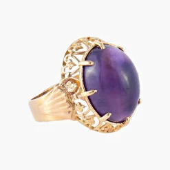 Bague Améthyste cabochon