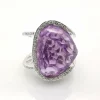 Bague améthyste et diamants
