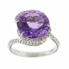 Bague améthyste et diamants