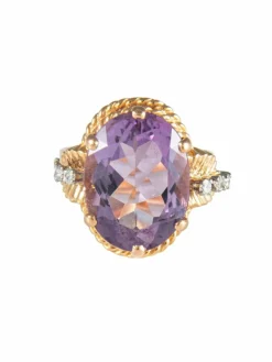 Bague Améthyste et Diamants