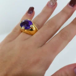 Bague Améthyste et Diamants