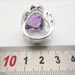 Bague améthyste et diamants