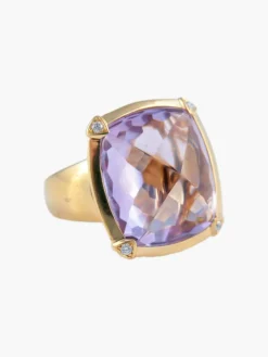 Bague Améthyste et Diamants