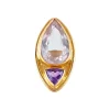 Bague Améthyste et Quartz
