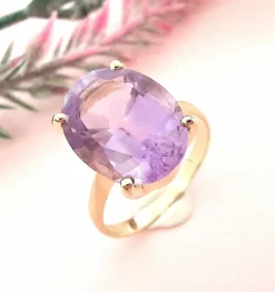 Bague Améthyste Ovale