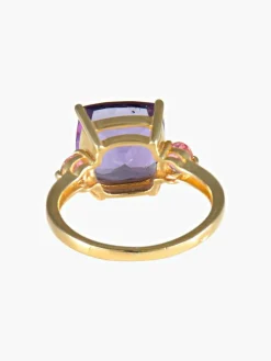Bague Améthyste Saphirs roses