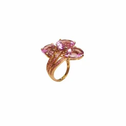 Bague Améthystes Saphirs roses