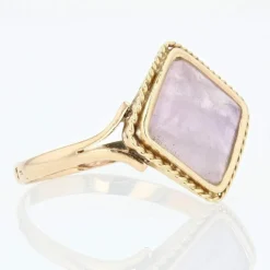 Bague ancienne améthyste et or