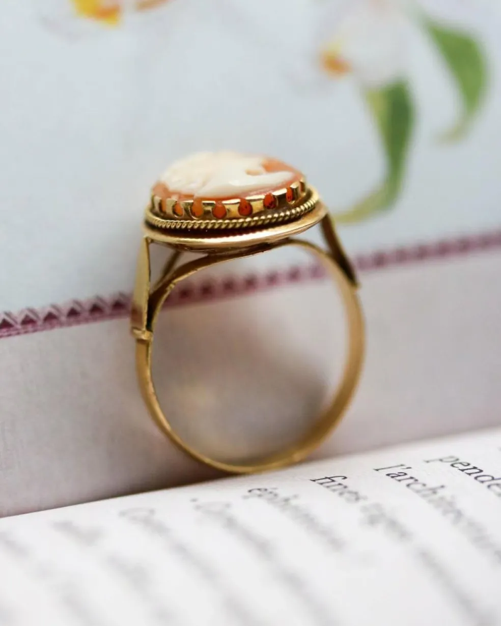Bague Ancienne Camée Or Jaune