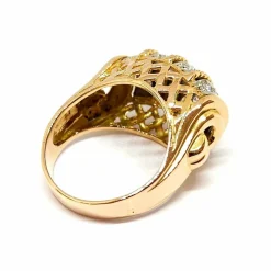 Bague ancienne diamants or jaune
