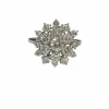 Bague ancienne en or blanc 18 carats et diamants