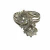 Bague ancienne en platine et diamants