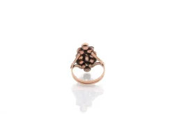 Bague ancienne grenats en or 18k
