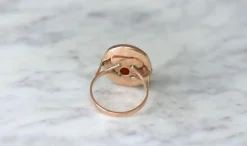 Bague Ancienne Intaille or rose cornaline