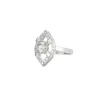 Bague ancienne losangique diamants