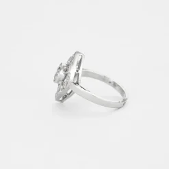 Bague ancienne losangique diamants