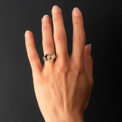 Bague ancienne noeud diamant