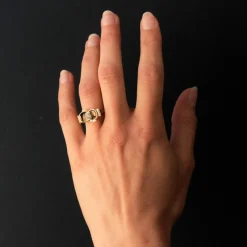 Bague ancienne noeud diamant