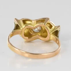 Bague ancienne noeud diamant