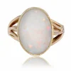 Bague ancienne opale et or