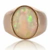 Bague ancienne opale et or