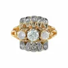 BAGUE ANCIENNE OR & DIAMANTS