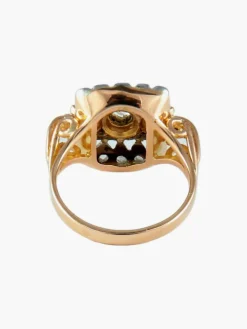 BAGUE ANCIENNE OR & DIAMANTS