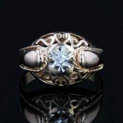 Bague ancienne or diamant vintage