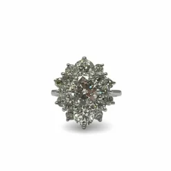 Bague ancienne or et diamants 3,30 ct
