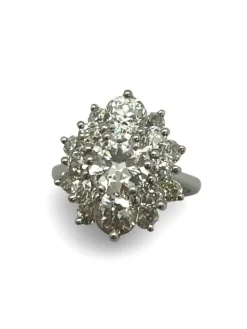 Bague ancienne or et diamants 3,30 ct