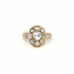 Bague Ancienne Or Jaune Diamants