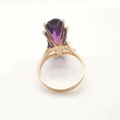 Bague ancienne Or rose et Améthyste